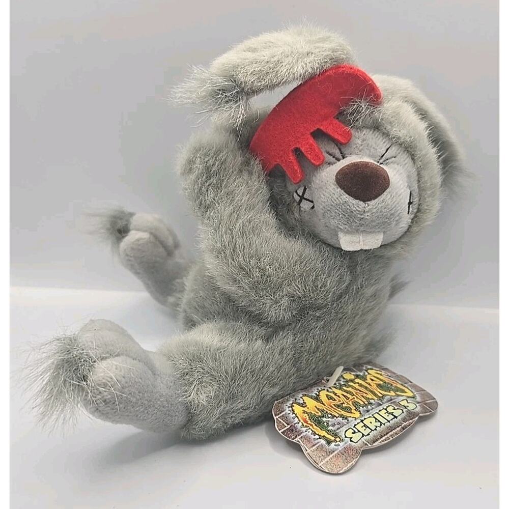 1999 Meanies Series 3 Bad Hare Day Plush Animal w Tag BB27 Idea Factory